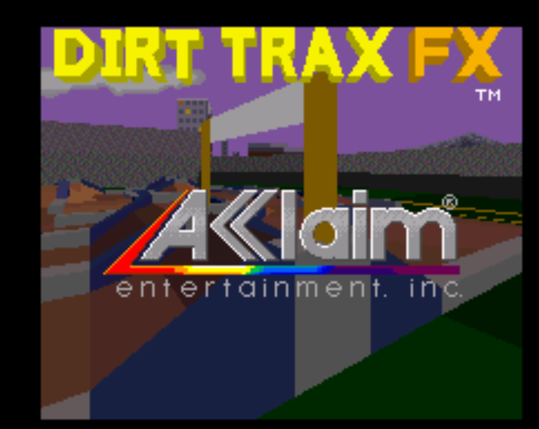 Dirt Trax FX Title Screen